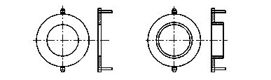 衛(wèi)生型液體流量計接地環(huán)圖